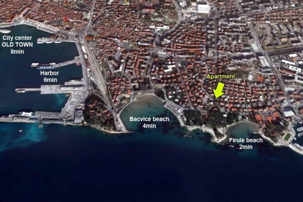 Joy4You Apt Near Beach And Center Split Kültér fotó